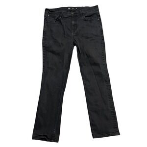 RSQ Slim Mens Jeans Black Wash Denim Distressed Casual Everyday Style Size 34x30